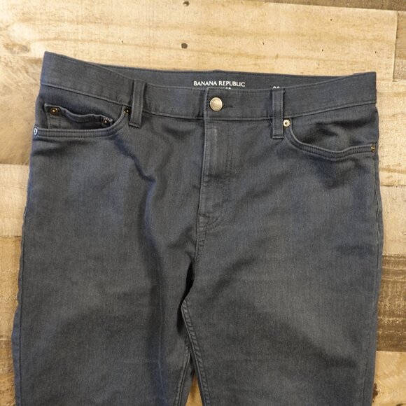 Banana Republic Traveler Slim Fit Pants Men’s 32x32 Navy Stretch - Picture 2 of 14